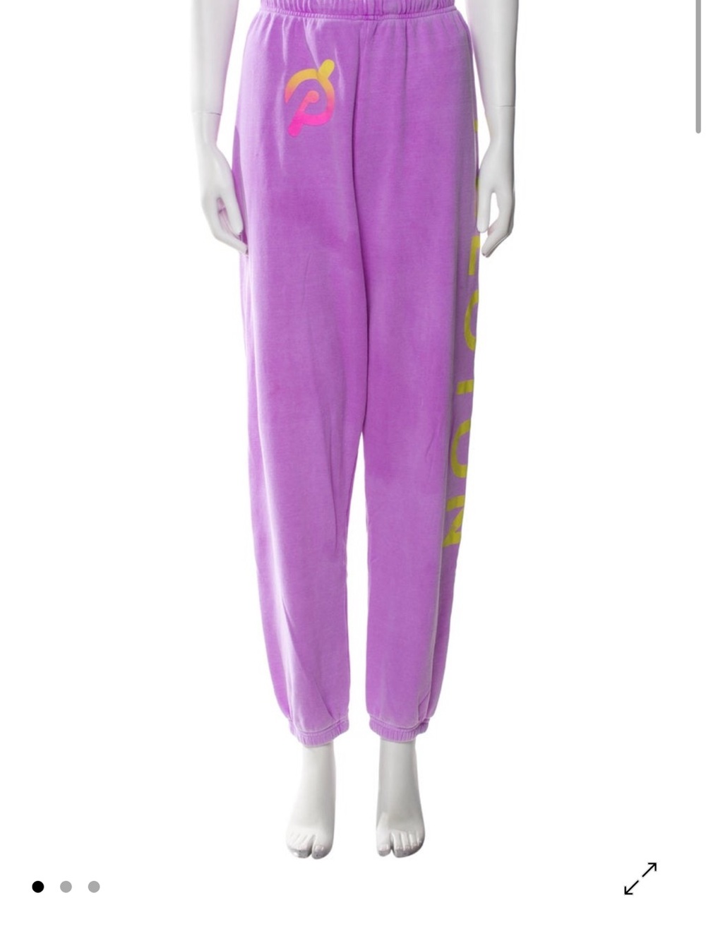 Women’s Pink Purple Aviator Nation x Peloton Graphic Sweatpants // size M